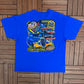 Mel's Diner Cruise In & Dine! Graphic Tee | Size XX-Large | Vintage 2000s Promotional Blue T-Shirt |