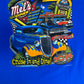 Mel's Diner Cruise In & Dine! Graphic Tee | Size XX-Large | Vintage 2000s Promotional Blue T-Shirt |