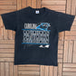 Carolina Panthers Graphic Tee | Size Large | Vintage 1990s NFL Football Black T-Shirt | Made in USA |