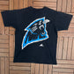 Carolina Panthers Graphic Tee | Size Large | Vintage 1990s NFL Football Black T-Shirt | Made in USA |