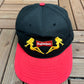 Budweiser Embroidered Graphic Hat | Snap Back | Vintage 1990s Promotional Black Cap |