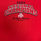 Ohio State Buckeyes 2002 National Champions Graphic Tee | Size X-Large | Vintage 2000s Red College Football T-Shirt |