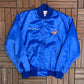 Friday Nite Stable Graphic Varsity Jacket | Size Medium | Vintage 1990s Blue Varsity Bomber Coat |