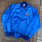 Friday Nite Stable Graphic Varsity Jacket | Size Medium | Vintage 1990s Blue Varsity Bomber Coat |