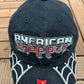 American Chopper Motorcycle Embroidered Hat | Strap Back | Vintage 2000s Bikers Black Hat |