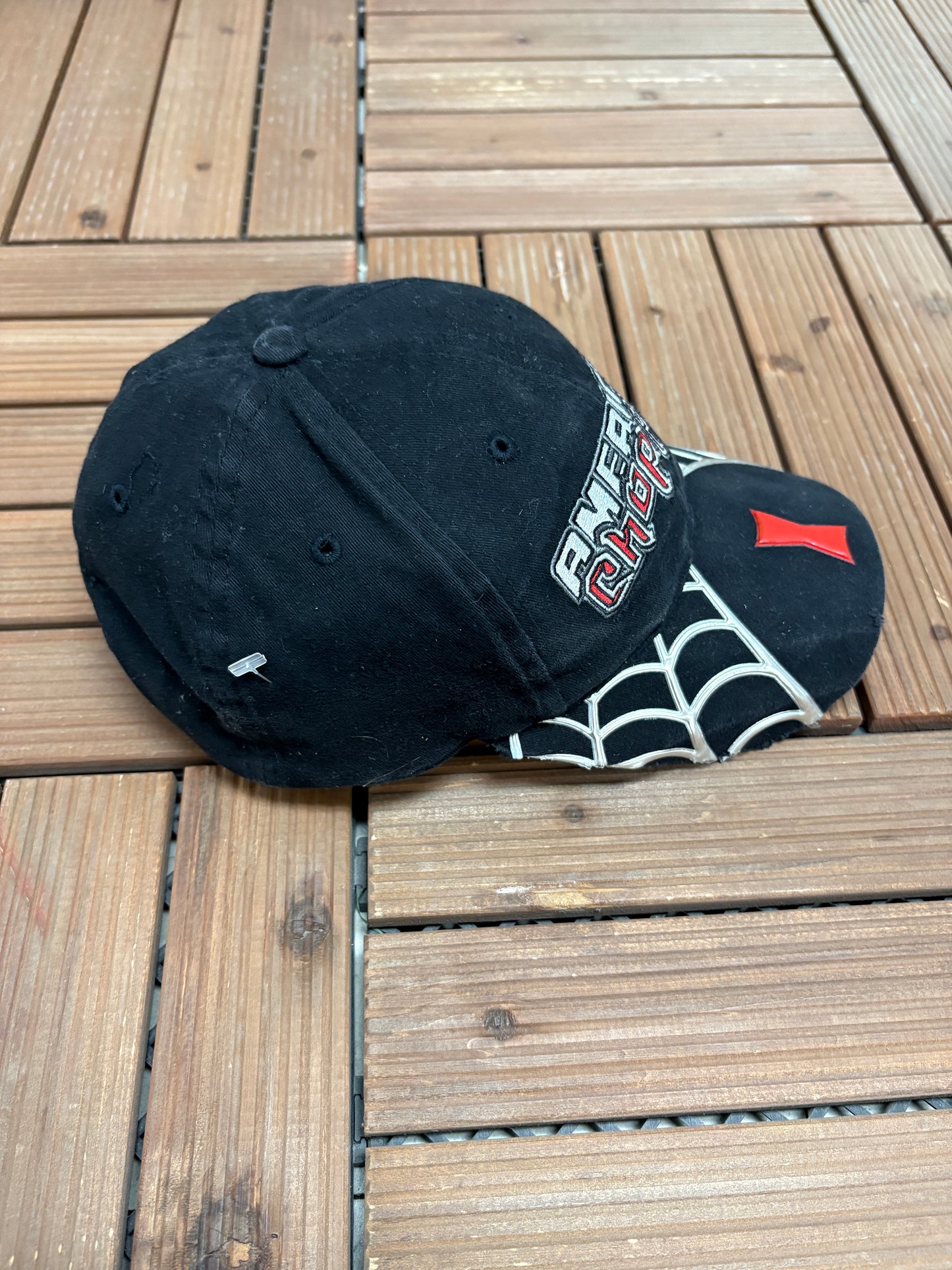 American Chopper Motorcycle Embroidered Hat | Strap Back | Vintage 2000s Bikers Black Hat |