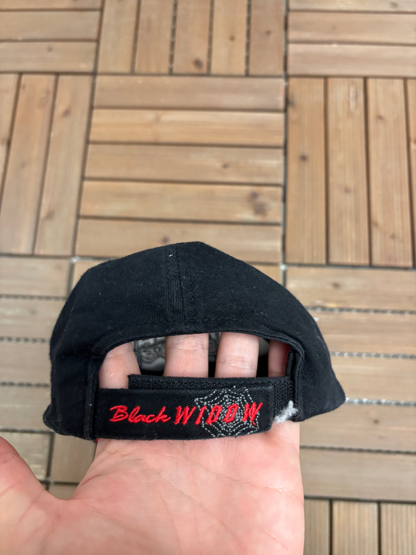 American Chopper Motorcycle Embroidered Hat | Strap Back | Vintage 2000s Bikers Black Hat |