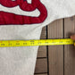 Cleveland Indians Wingspan Graphic Crewneck | Size X-Large | Vintage 1990s MLB Baseball Grey Sweater |