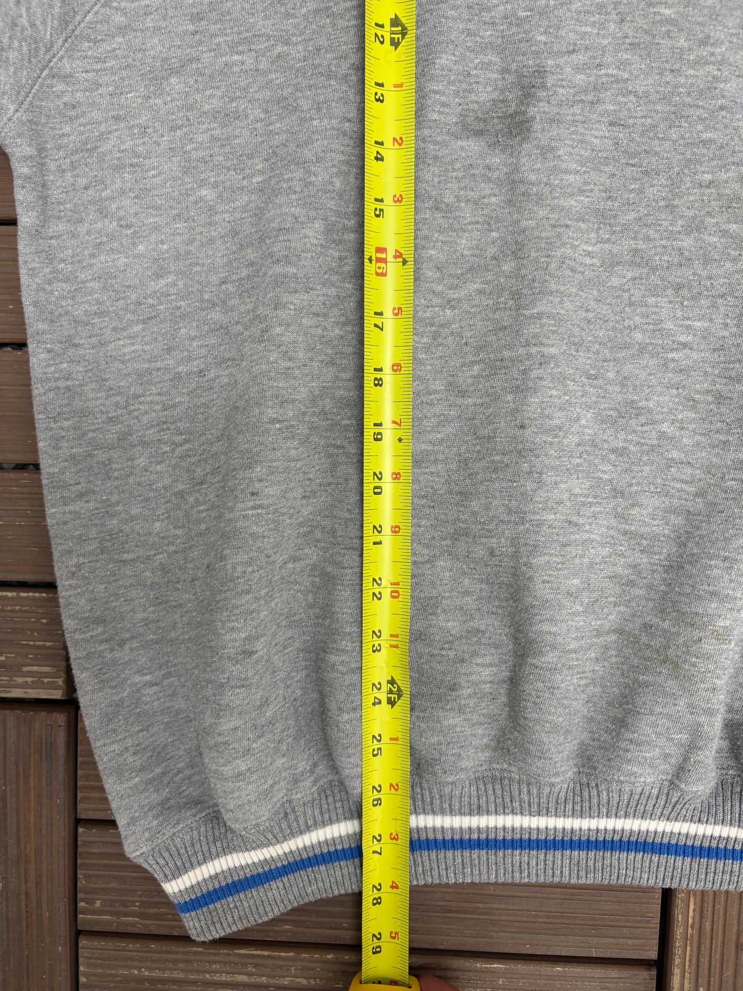 Detroit Lions Stitched Graphic Crewneck | Size XX-Large | Vintage 2000s NFL Football Grey Sweater |