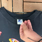 Chicago Blackhawks AOP Graphic Tee | Size X-Large | Vintage 1990s NHL Hockey Black T-Shirt |