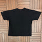 Chicago Blackhawks AOP Graphic Tee | Size X-Large | Vintage 1990s NHL Hockey Black T-Shirt |