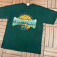 Michigan State Spartans 2000 National Champions Graphic Tee | Size X-Large | Vintage 2000s College Green T-Shirt |