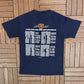 Chicago Bears 1996 Schedule Graphic Tee | Size Large | Vintage 1990s NFL Football Blue T-Shirt |