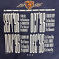 Chicago Bears 1996 Schedule Graphic Tee | Size Large | Vintage 1990s NFL Football Blue T-Shirt |