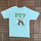 Earth Day 1990 Graphic Tee | Size X-Large | Vintage 1990s Single Stitch Animal Blue T-Shirt |