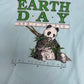 Earth Day 1990 Graphic Tee | Size X-Large | Vintage 1990s Single Stitch Animal Blue T-Shirt |