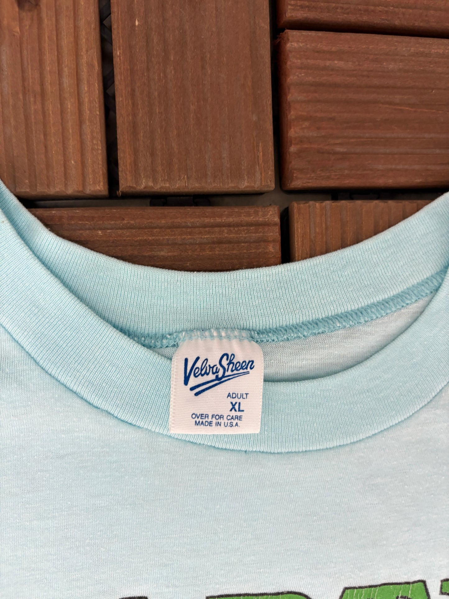 Earth Day 1990 Graphic Tee | Size X-Large | Vintage 1990s Single Stitch Animal Blue T-Shirt |