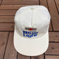 Labatt's Blue Light Beer Graphic Hat | Snap Back | Vintage 1990s Promotional White Cap |