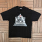 Labatt Ice Beer Graphic Tee | Size X-Large | Vintage 1990s Promotional Black T-Shirt |