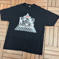 Labatt Ice Beer Graphic Tee | Size X-Large | Vintage 1990s Promotional Black T-Shirt |
