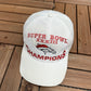 Denver Broncos Super Bowl XXXIII Champions Graphic Hat | Snap Back | Vintage 1990s NFL Football White Cap |