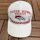 Denver Broncos Super Bowl XXXIII Champions Graphic Hat | Snap Back | Vintage 1990s NFL Football White Cap |