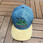 Machu Picchu, Peru Embroidered Graphic Hat | Strap Back | Vintage 2000s Tourist Denim Cap |