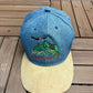 Machu Picchu, Peru Embroidered Graphic Hat | Strap Back | Vintage 2000s Tourist Denim Cap |