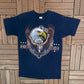 Native & Bald Eagle Graphic Tee | Size Large | Vintage 1990s Scenic Blue T-Shirt |
