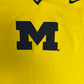 Michigan Wolverines Nike Warm Up Graphic Tee | Size Large | Vintage 2000s Yellow College Nike Swoosh T-Shirt |