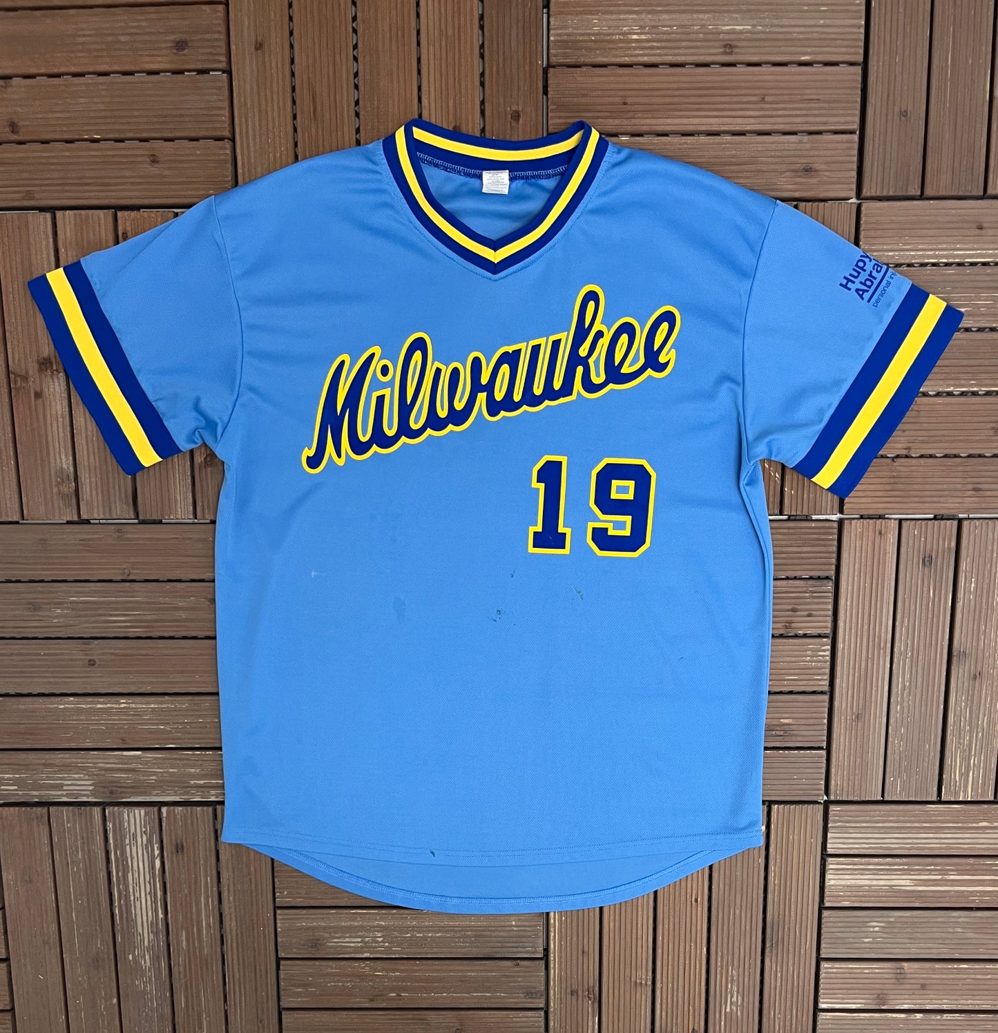 Milwaukee Brewers Baseball Jersey | Size X-Large | 2000s MLB Baseball Blue Jersey |