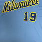 Milwaukee Brewers Baseball Jersey | Size X-Large | 2000s MLB Baseball Blue Jersey |