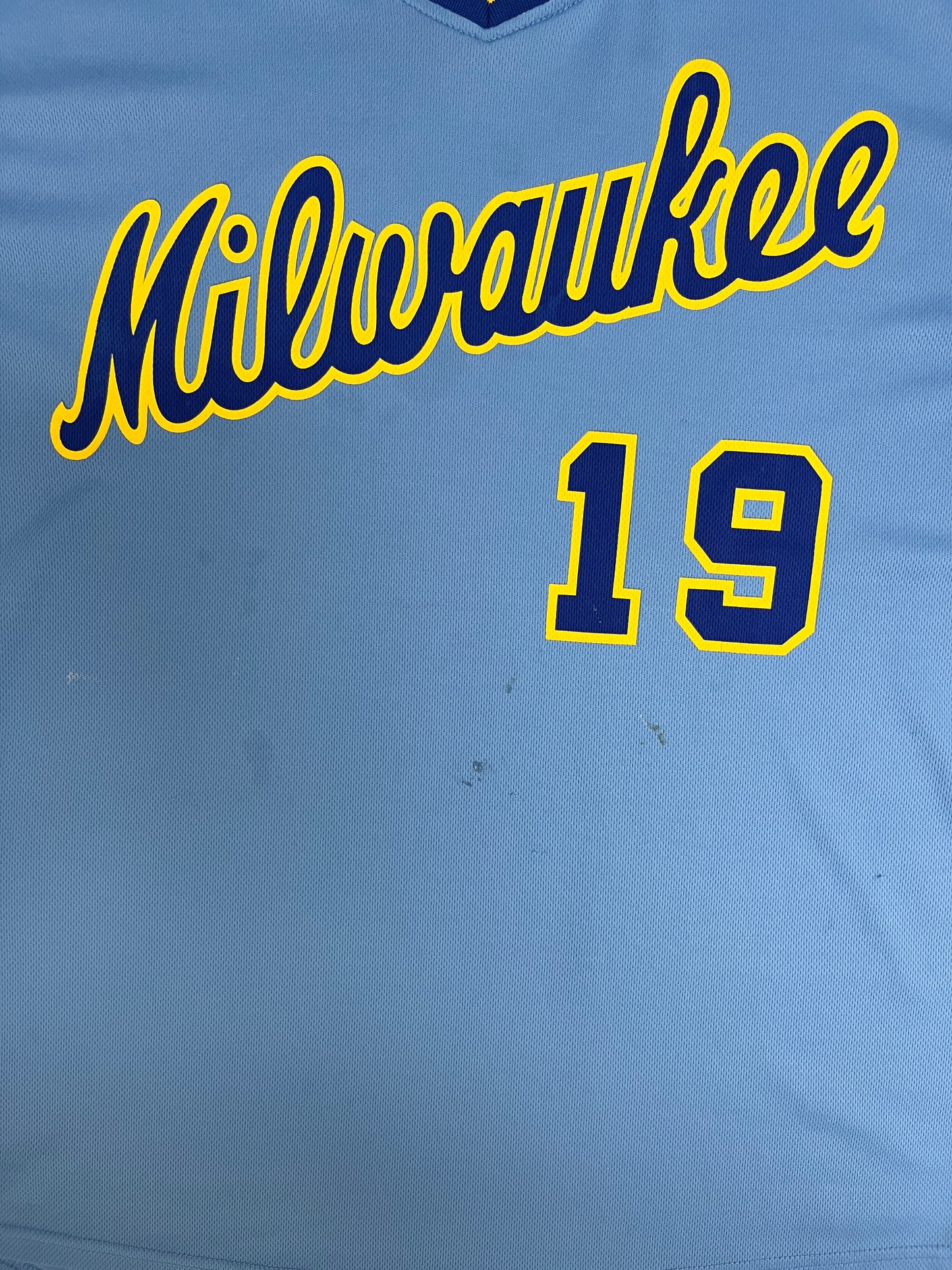 Milwaukee Brewers Baseball Jersey | Size X-Large | 2000s MLB Baseball Blue Jersey |