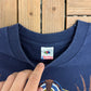 Native & Bald Eagle Graphic Tee | Size Large | Vintage 1990s Scenic Blue T-Shirt |