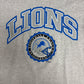 Detroit Lions Graphic Tee | Size Large | Vintage 1990s NFL Football Grey T-Shirt |