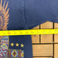 Native & Bald Eagle Graphic Tee | Size Large | Vintage 1990s Scenic Blue T-Shirt |
