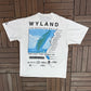 Wyland The Whaling Walls Graphic Tee | Size Large | Vintage 1990s Single Stitch White T-Shirt |