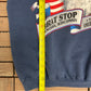 Brat Stop Kenosha, Wisconsin Bald Eagle Graphic Crewneck | Size Medium | Vintage 1990s Promotional Blue Sweater |