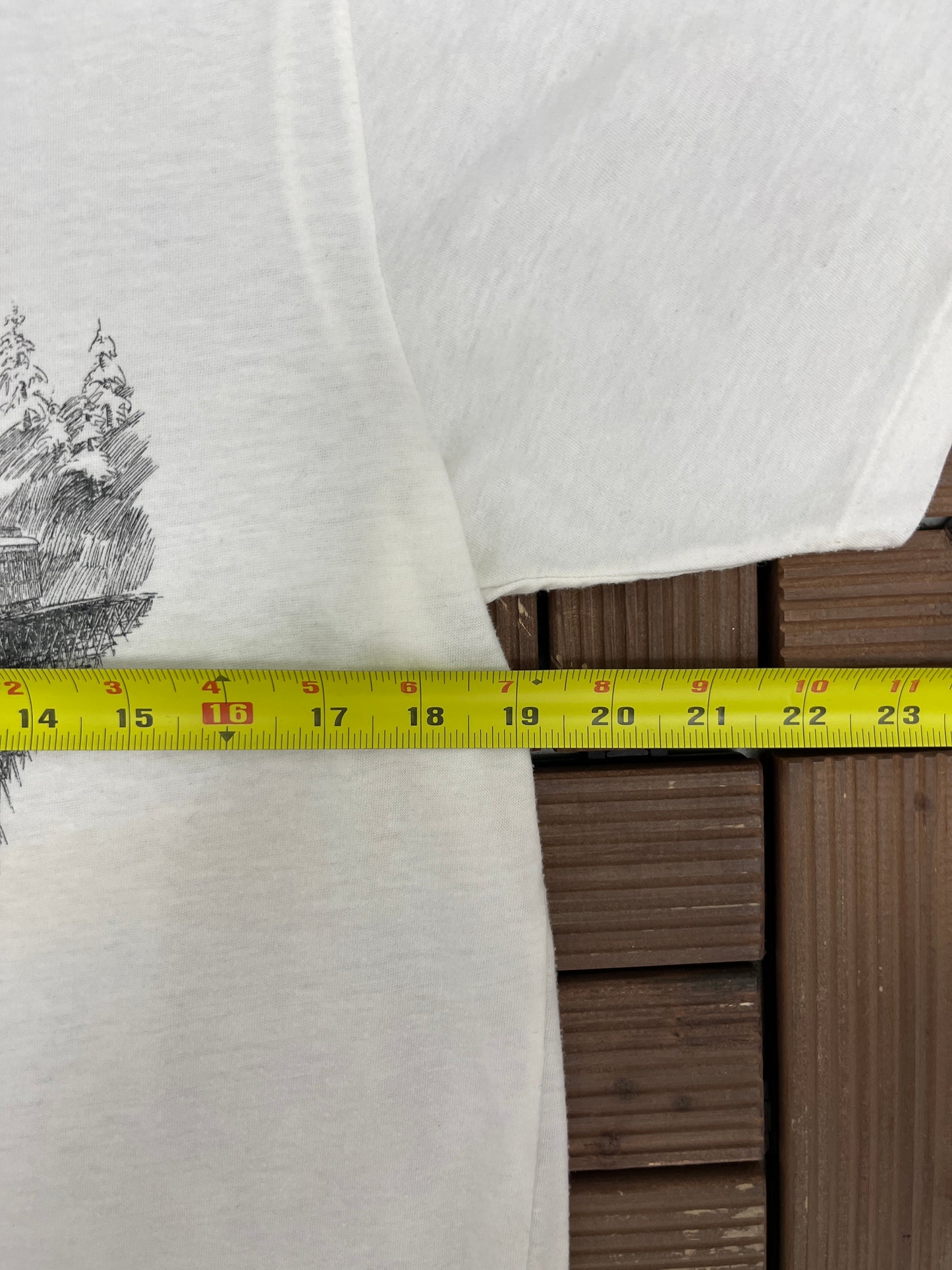 Kettle Valley Railway Graphic Tee | Size Large | Vintage 1980s Single Stitch White T-Shirt |