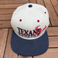 Houston Texans Shadow Graphic Hat | Snap Back | Vintage 2000s NFL Football White Cap |