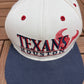 Houston Texans Shadow Graphic Hat | Snap Back | Vintage 2000s NFL Football White Cap |