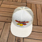 Speedorama Toronto '86 Graphic Hat | Snap Back | Vintage 1980s Promotional White Trucker Cap |