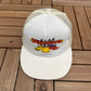 Speedorama Toronto '86 Graphic Hat | Snap Back | Vintage 1980s Promotional White Trucker Cap |