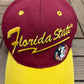 Florida State Seminoles Embroidered Graphic Hat | Snap Back | Vintage 1990s College Red Cap |
