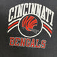 Cincinnati Bengals Graphic Tee | Size Large | Vintage 1990s NFL Football Black T-Shirt |