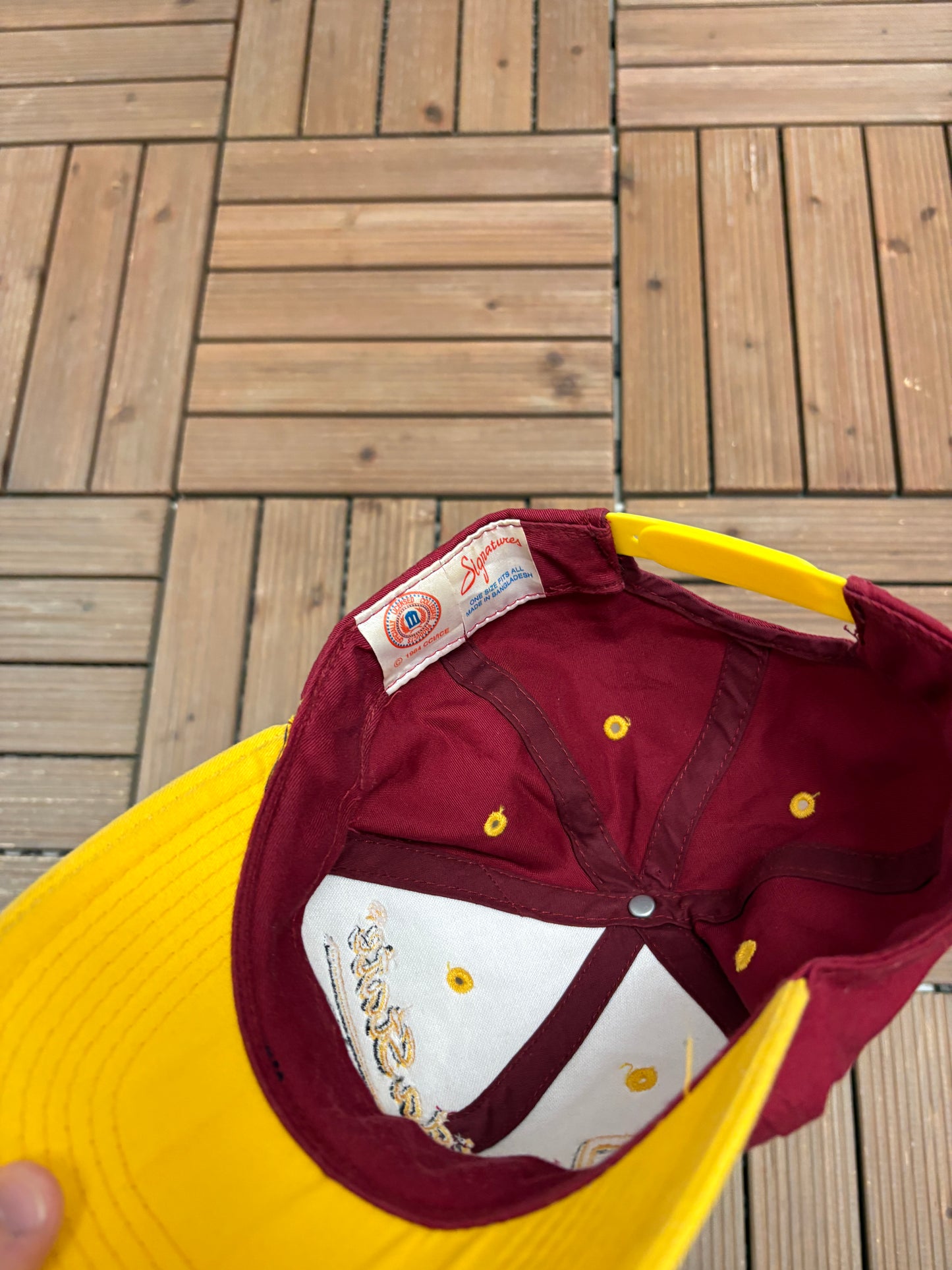 Florida State Seminoles Embroidered Graphic Hat | Snap Back | Vintage 1990s College Red Cap |