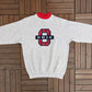 Ohio Embroidered Graphic Crewneck | Size Medium | Vintage 1990s College Grey Sweater |