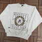 Western Illinois Leathernecks Graphic Crewneck | Size Large | Vintage 1990s College Grey Sweater |