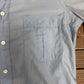 Yves Saint Laurent Button Down Shirt | Size Medium | Vintage 1990s Blue Button Down Collared Shirt |