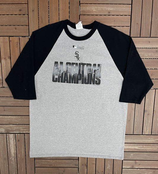 Chicago White Sox Division Champions 2005 Graphic Tee | Size XX-Large | Vintage 2000s MLB Baseball Grey T-Shirt |